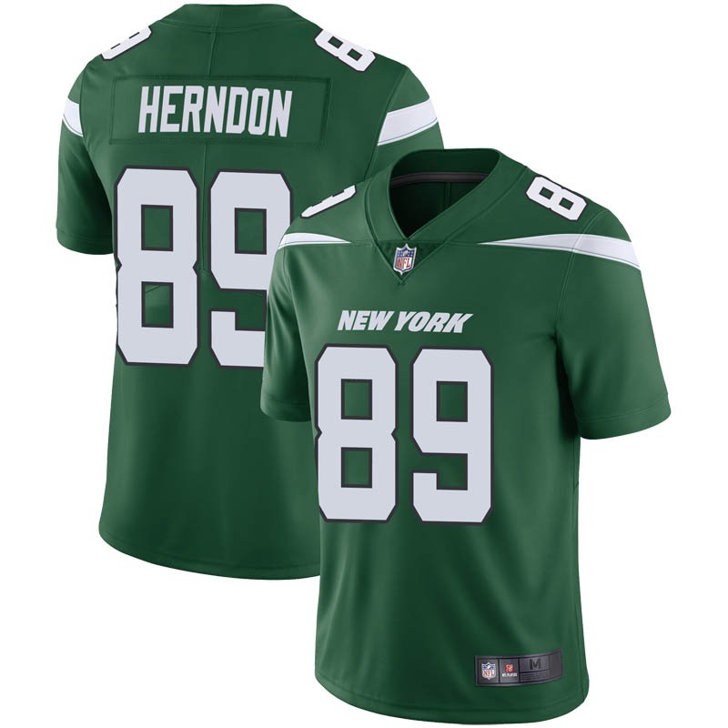 Men's New York Jets #89 Chris Herndon Green Vapor Untouchable Limited Stitched Jersey